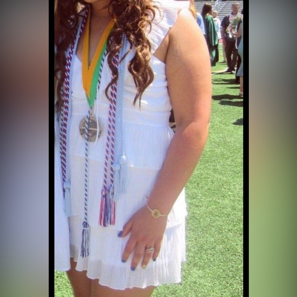 Express White Ruffled Dress - Picture 5 of 5